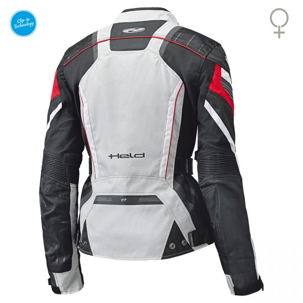 Held Lupo Touring jacket Dames Grijs Rood